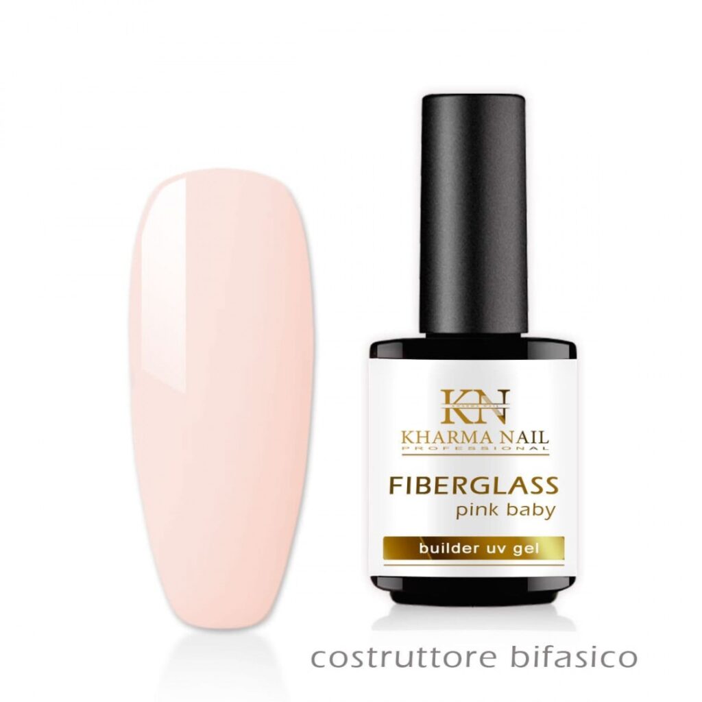 gel costruttore bifasico per unghie Fiberglass Pink Baby 15ml / Kharma nail