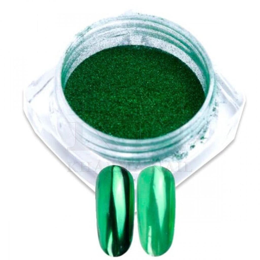 decorazioni per unghie in polvere Chrome Green / Kharma Nail