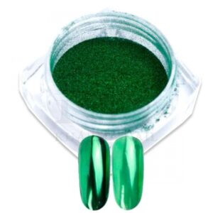 decorazioni per unghie in polvere Chrome Green / Kharma Nail